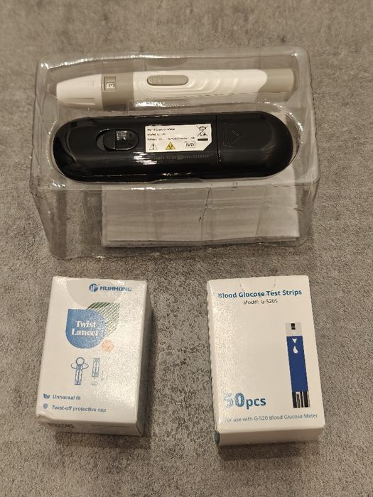 Glukometr nowy i 50 pasków w zestawie