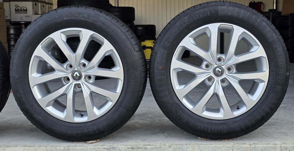 5x114,3 17 koła RENAULT 215/60/17 Czujniki Kadjar Arkana Talisman Mega