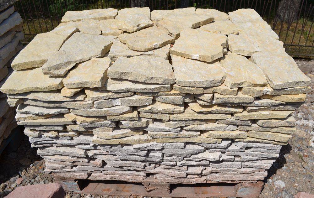 KAMIEŃ NATURALNY Płytki z kamienia Piaskowiec Kamień Cięty Elewacyjny