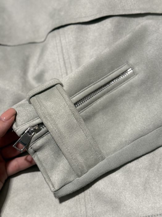 Нова замшева косуха River Island мʼятного кольору L розмір