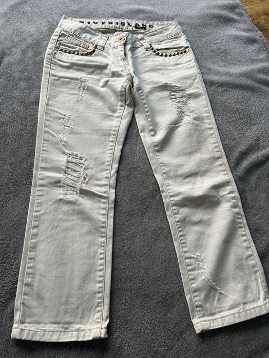 Spodnie przecierane River Island r. 34