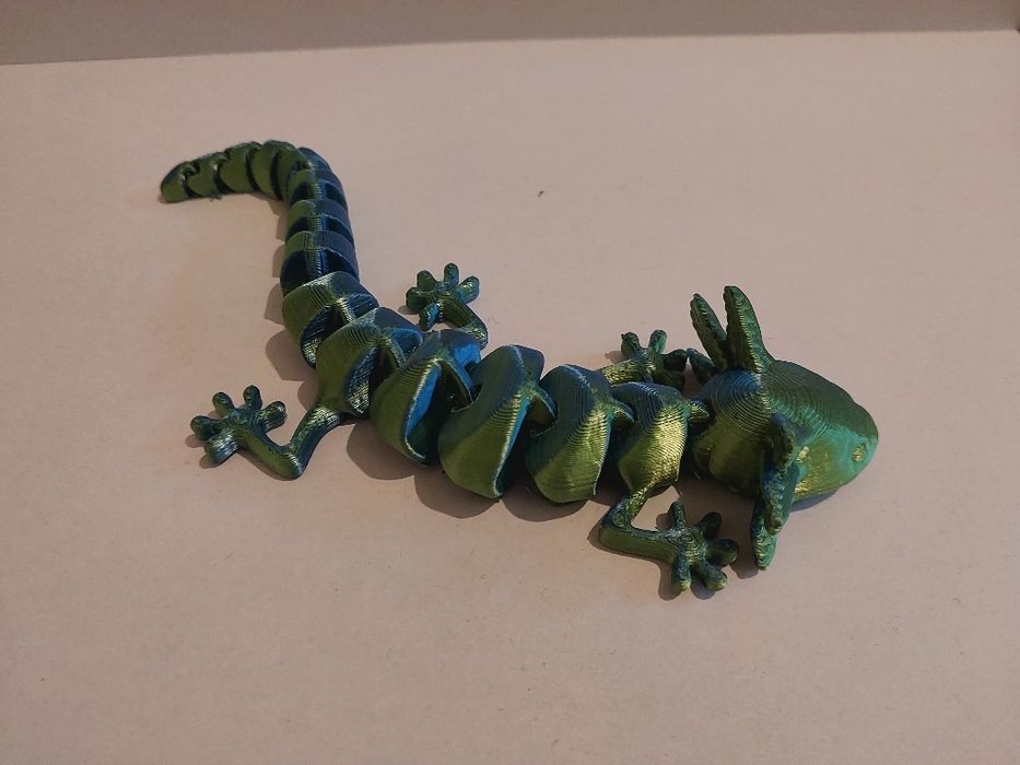 Druk 3D figurka axolotla