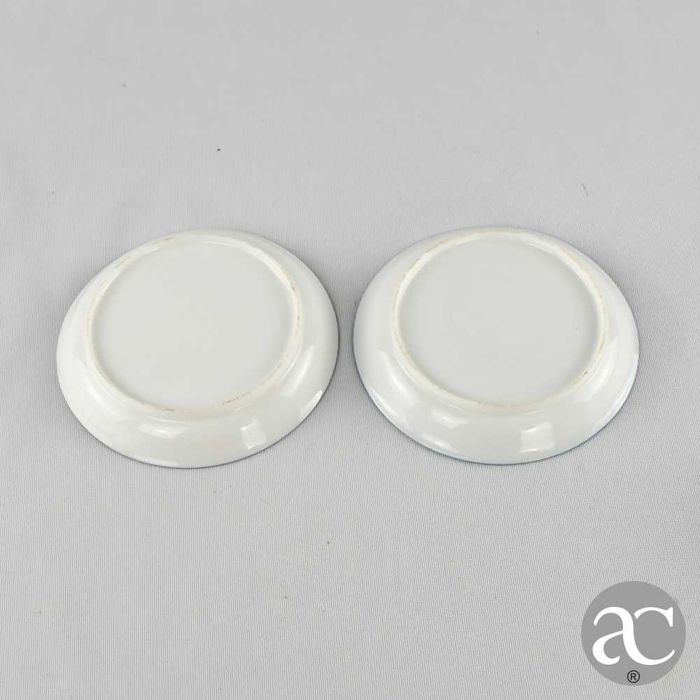 Par de chávenas em porcelana Europeia, séc. XIX