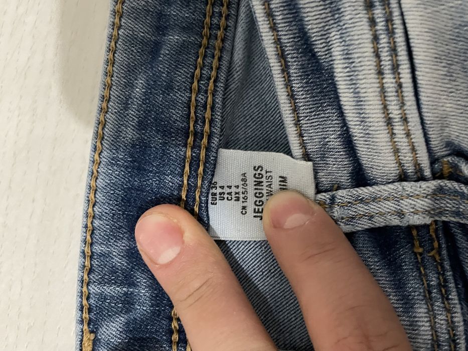 Dżinsy jeggins h&m 36 stan niski