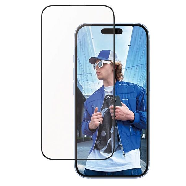 PanzerGlass Screen Protector AluminumFrame iPhone 16 / 15 6.1 Ultra-Wide Fit 2849