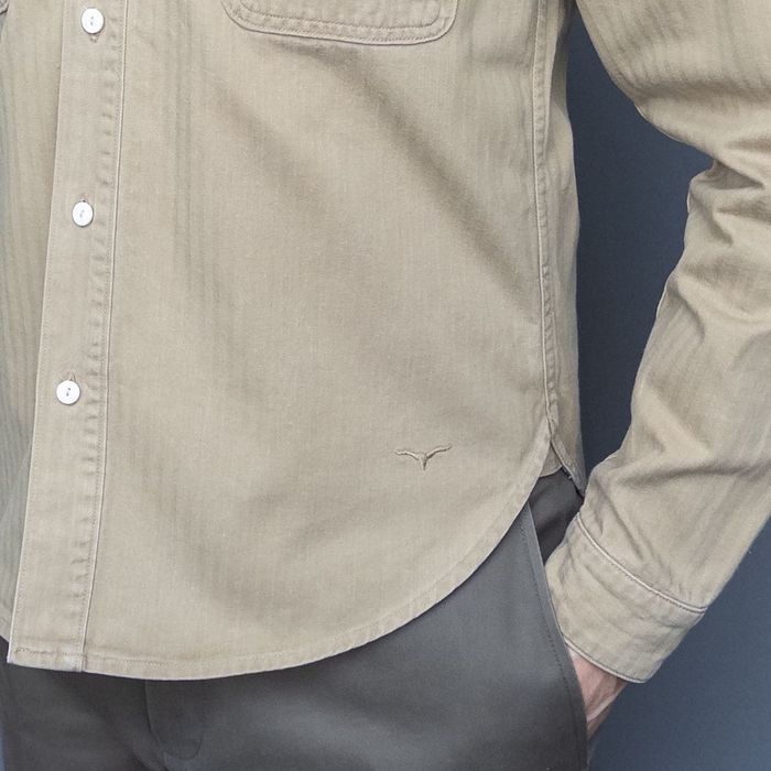 Benzak, koszula overshirt, workwear, beżowa, roz. S, Made in Portugal