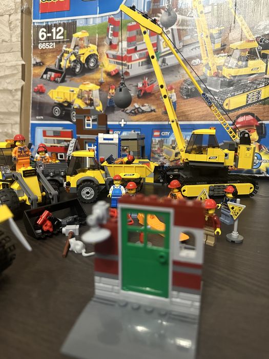Lego city wycofany 66521 3w1 60073+60074+60076 wyburzenie