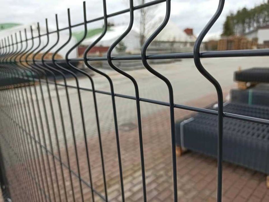 PANEL 3D H123cm fi 4mm ANTRACYT, panel ogrodzeniowy 4mm