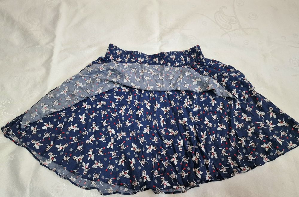 Saia com estampado de nadadora, tamanho M