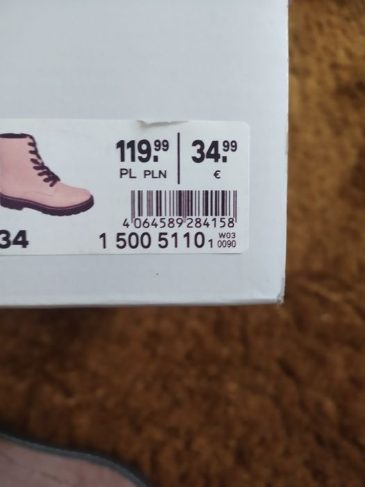 Buty glany dla dziewczynki