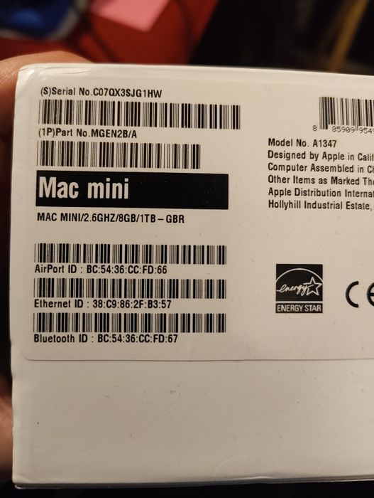 Apple Mac mini Late 2014 i5 2.6 GHz / 8 GB RAM / 1 TB Fusion Drive / macOS Monterey