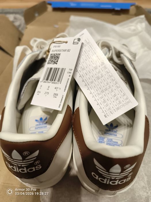 Adidas Superstar 82 – nowe z metką – rozmiar 43 1/3
