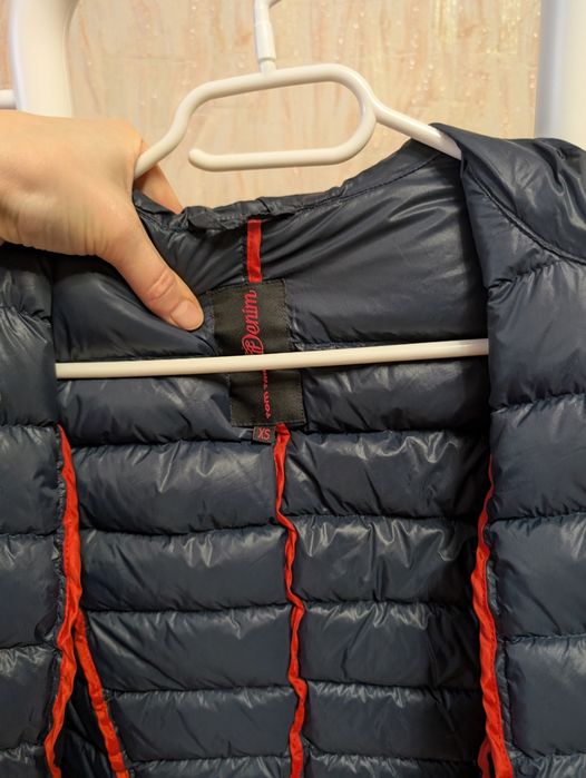 Куртка пуховик Denim XS стан нового