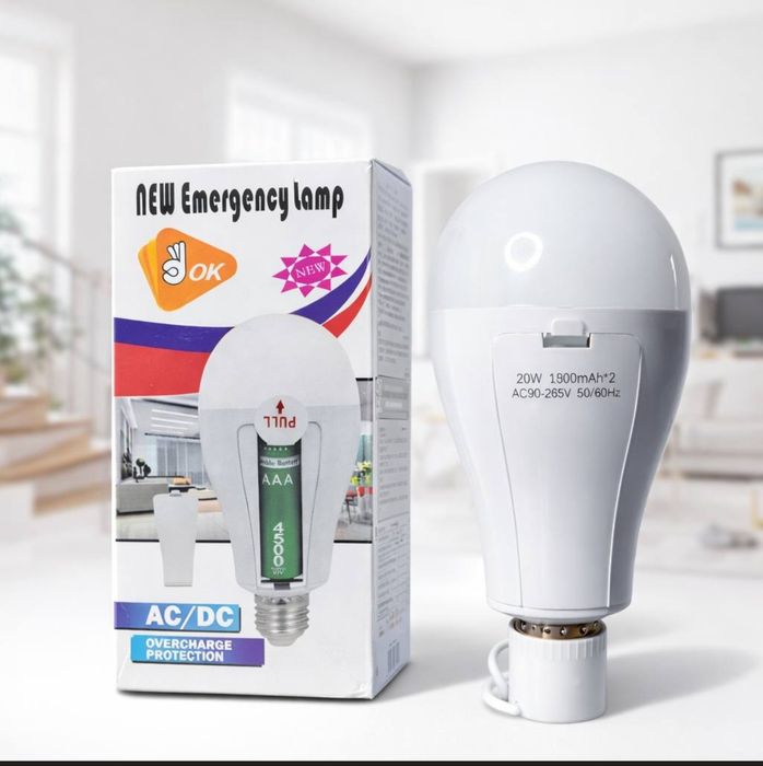 Світлодіодна лампа з вбудованим акумулятором 15w