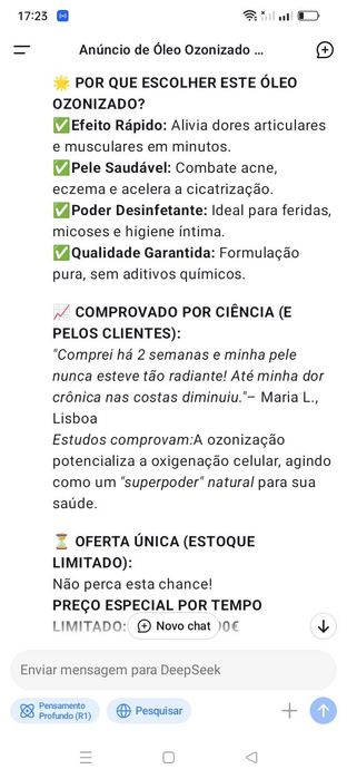 Óleo Ozonizado, Oxigen for Skin antiinflamatório Natural