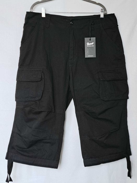 Bojówki Brandit Urban Legend 3/4 XL Czarne Cargo Nowe
