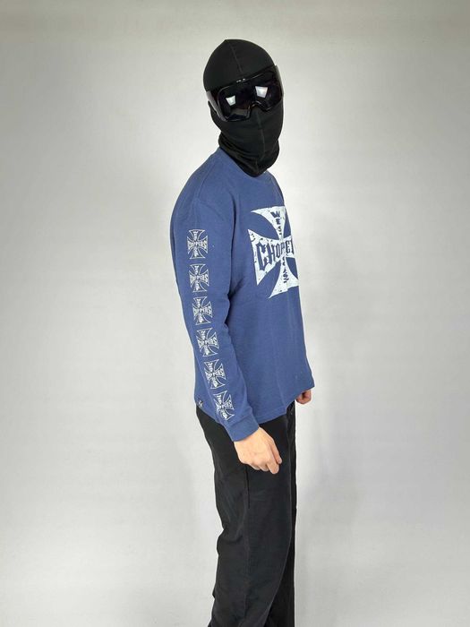 Лонгслів West Coast Choppers hoodie archive кофта синя світшот