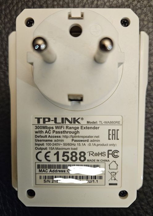 TP-Link TL-WA860RE WiFi Repeater/Extender64751898665857123