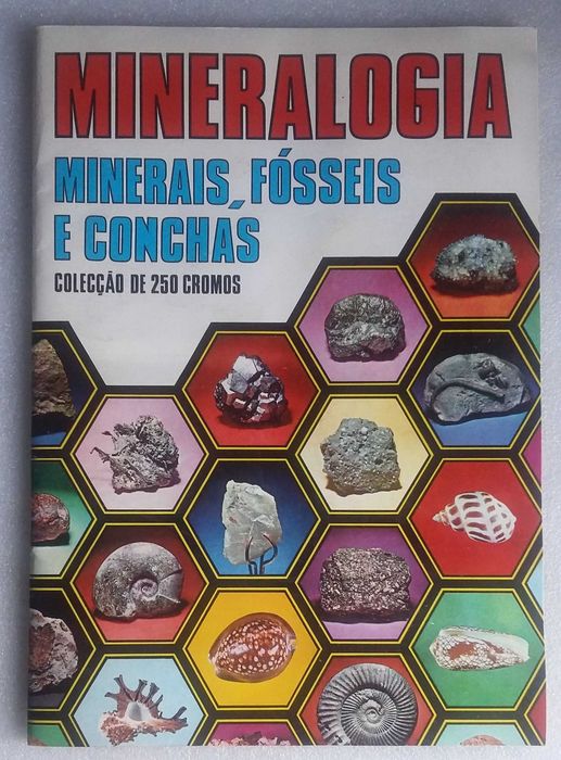 Caderneta de cromos de Mineralogia completa