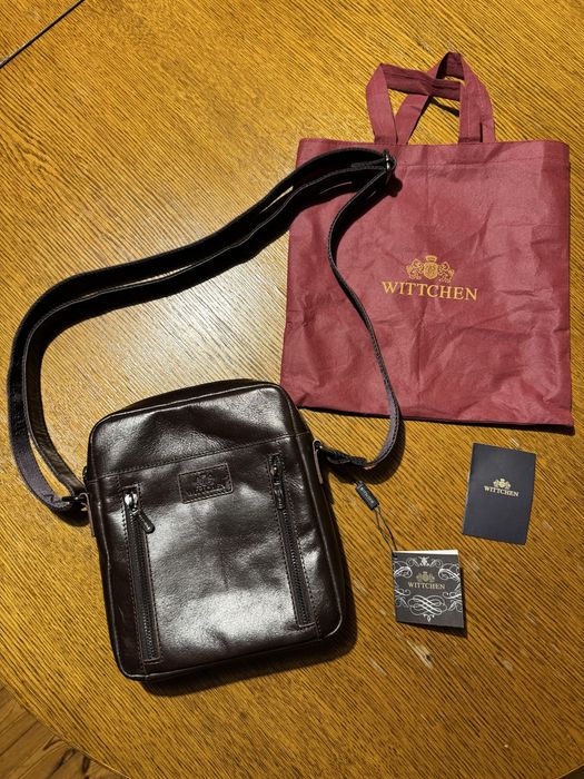 Wittchen męska listonoszka skórzana - brązowa - nowa
