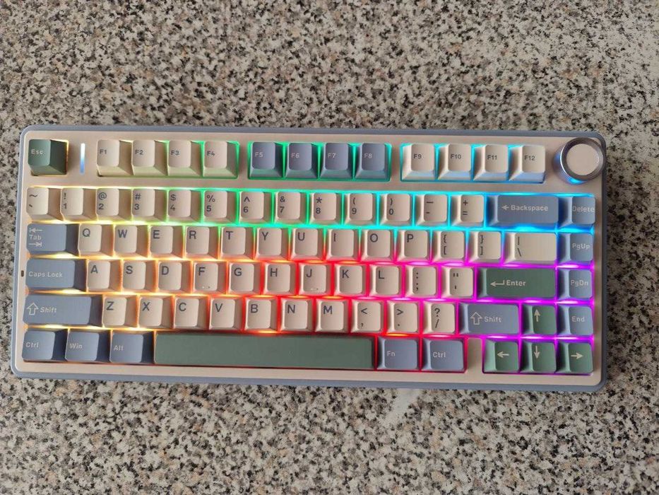 Teclado Mecânico Aula F75 (Wireless) – Na Caixa Original (Como Novo)
