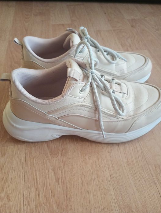 Beżowe buty sportowe, sneakersy, rozmiar 40, damskie