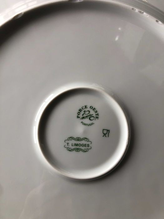 Conjunto bolo porcelana Oeste T. Limoges