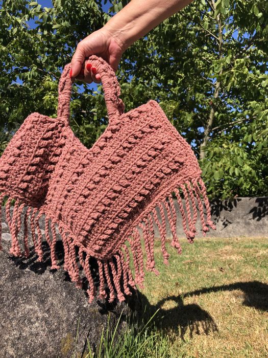 Bolsa handmade rosa