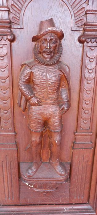 Painéis antigos de madeira