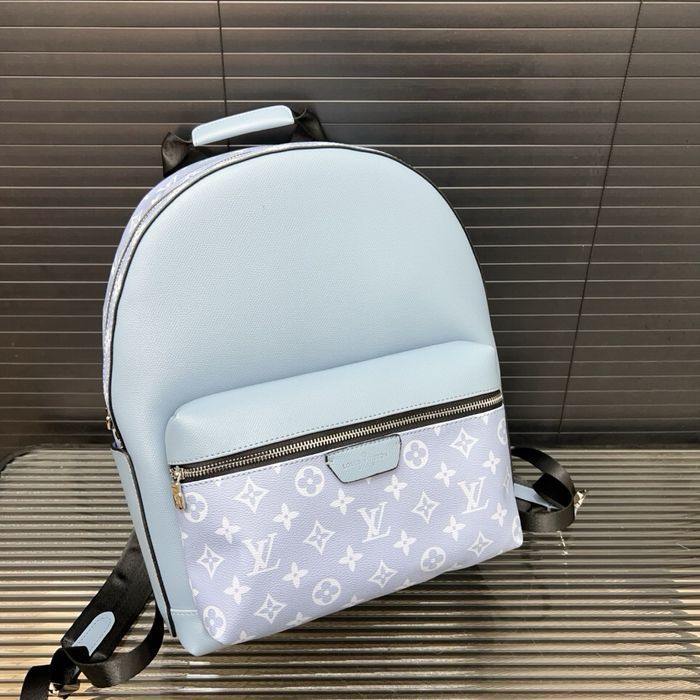 Louis Vuitton Discovery мужской рюкзак унисекс голубой оригинал