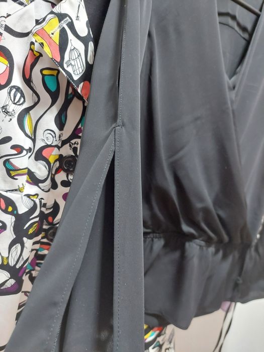 Czarna, elegancka, wieczorowa bluzka #new