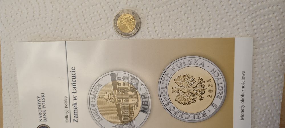 Moneta okolicznościowa 5 zł zamek w Łańcucie!