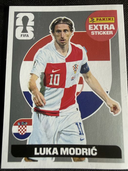 Luka Modrić EXTRA STICKER SILVER wc2026 Mistrzostwa świata