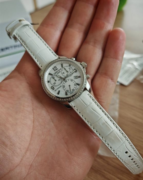 Zegarek z diamentami Certina DS Podium Lady Chrono Diamonds