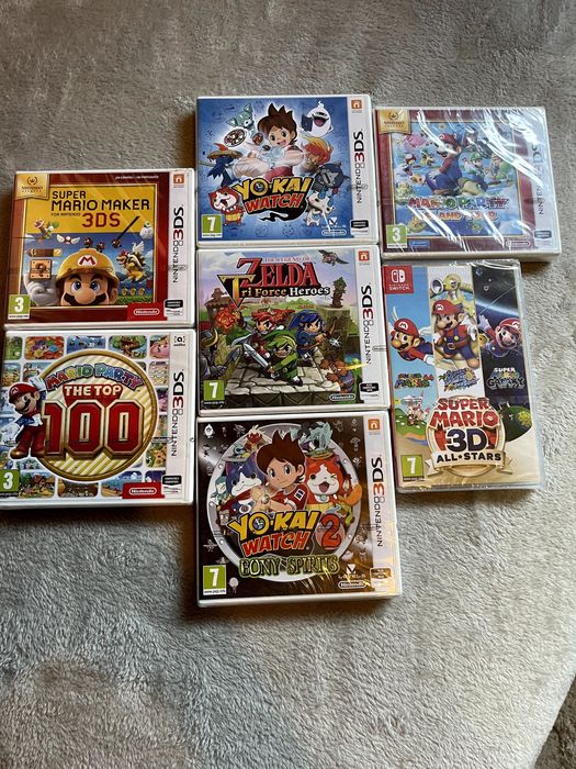 Lote Jogos Nintendo Switch e 3DS (Novos e Selados c/ selo IGAC)