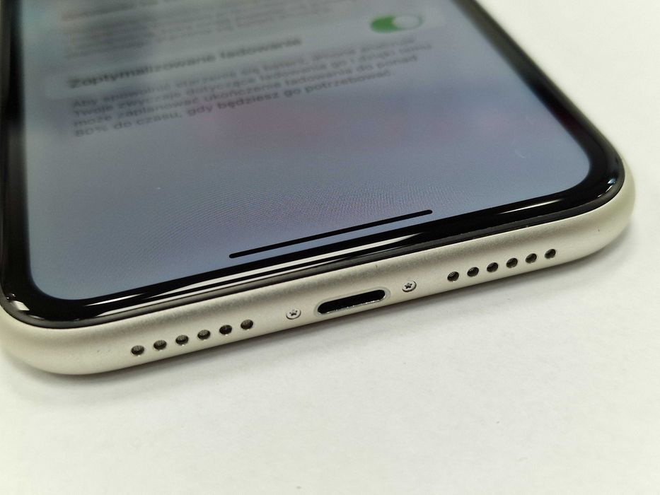 Iphone 11 128GB/ White/ BAT 75%/ Grade A/ Gwarancja + ładowarka