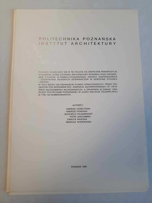 Grafika Piotr Jarzombek Politechnika Poznańska 1981 r