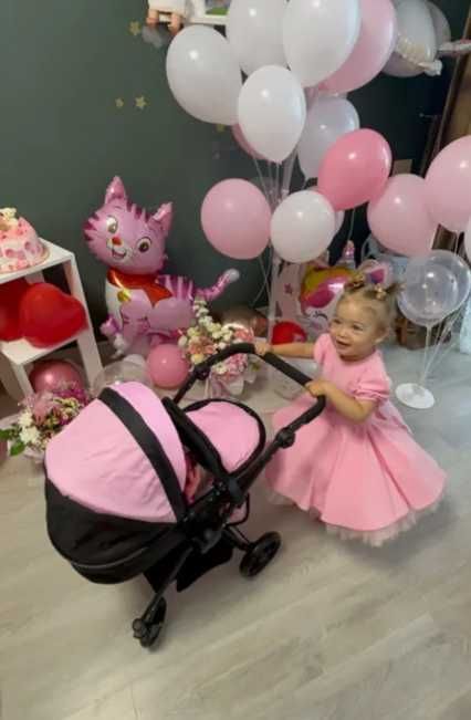 Коляска 2в1 для ляльки куклы до 60 см Реверсивний блок