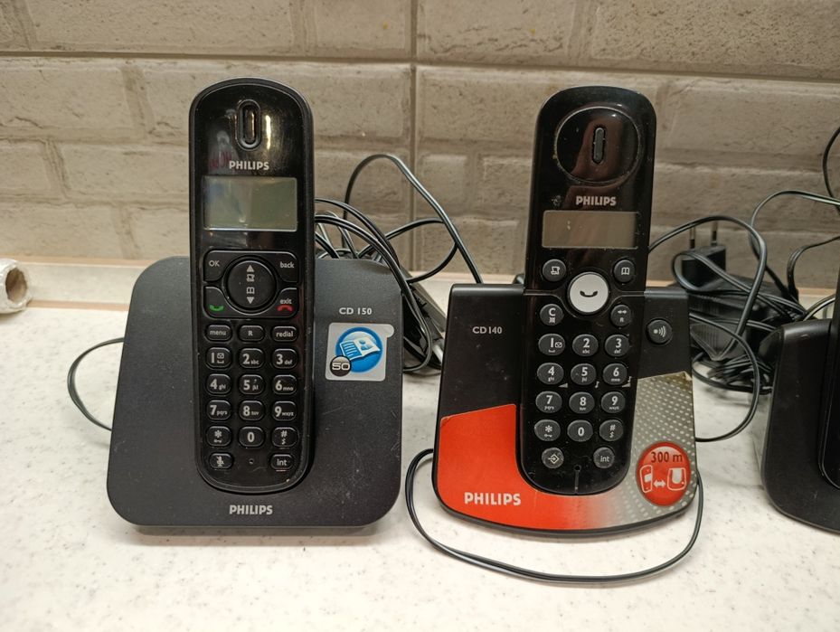 Стаціонарний, бездротовий телефон Phillips CD-140, CD-150 радіо тел.