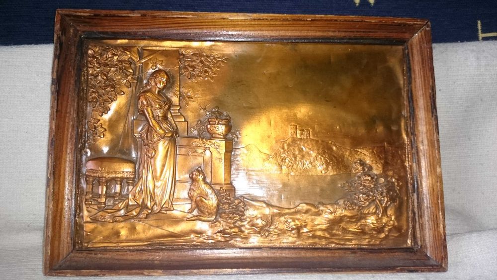 Obrazy w miedzi metaloplastyka z 1984 roku