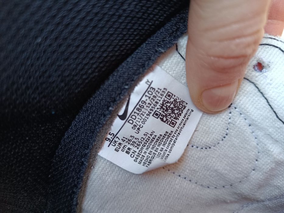 Nike Dunk High Panda кросівки Шкіра Індонезія