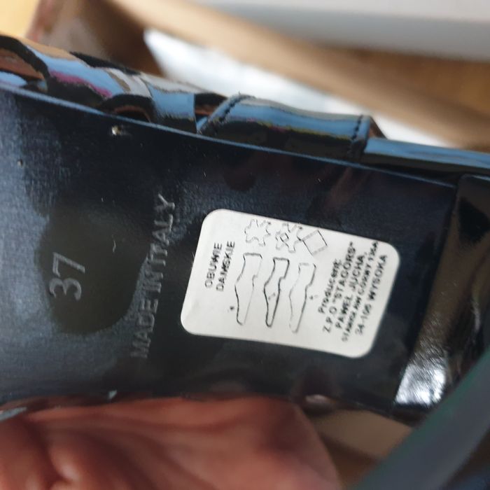 Szpilki sandały 37 skóra