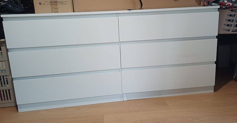 Movel de 6 gavetas branco