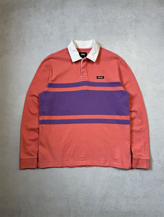 Регбийка Stussy мужская поло с длинным рукавом (оригинал)