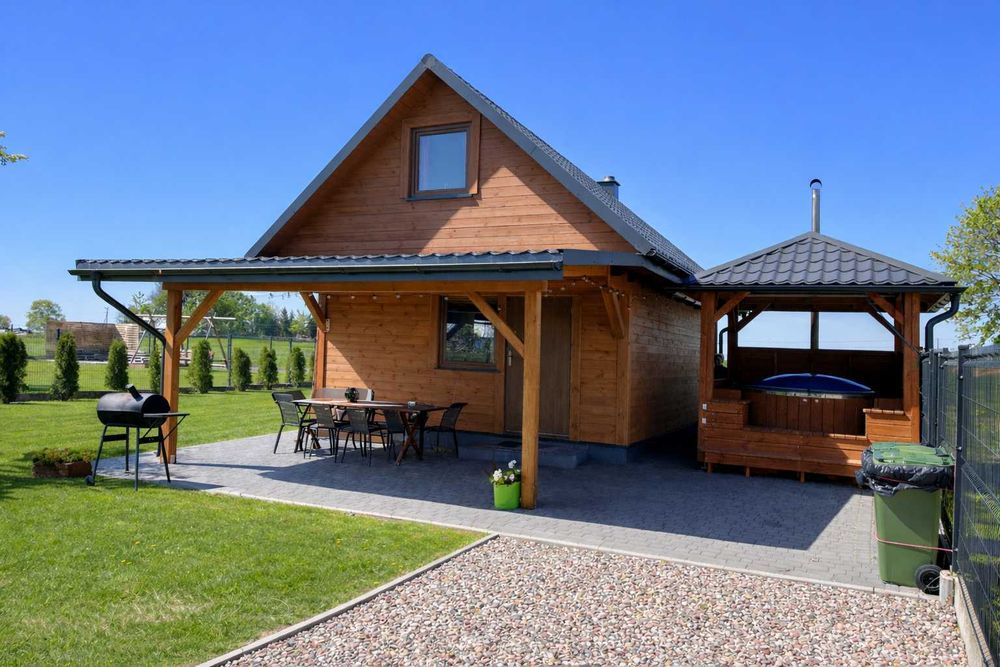 Domek do wynajęcia nad jeziorem nocleg podlasie jacuzzi, balia