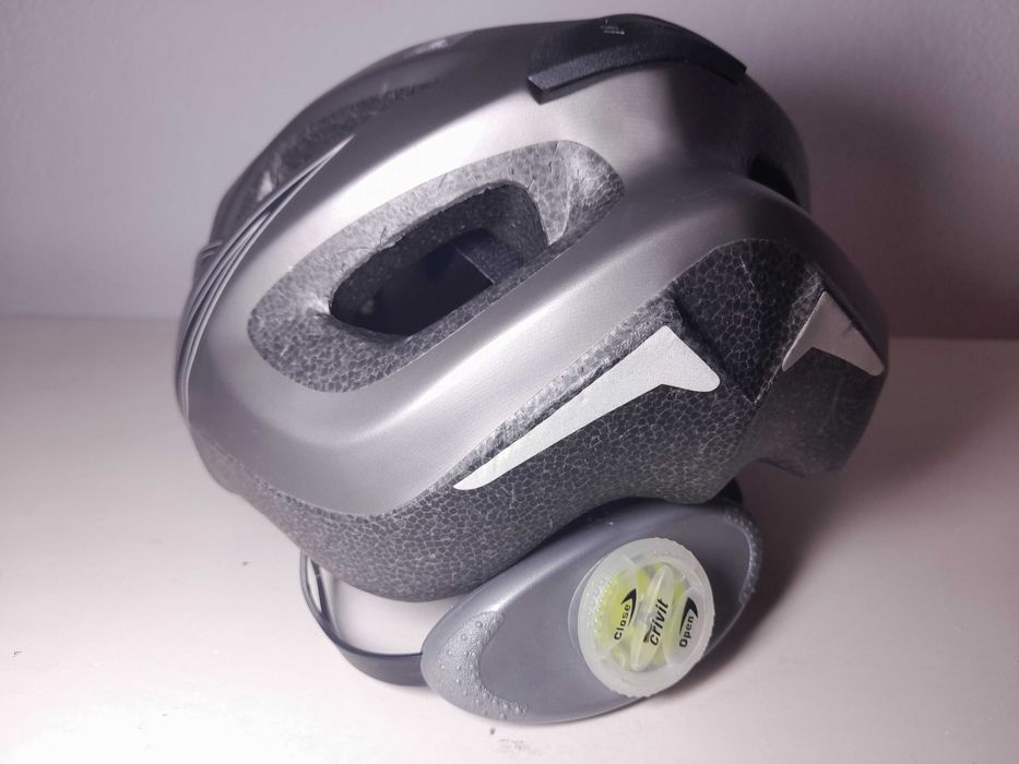 Capacete Crivit MTB Cinzento Ajustável - Excelente Estado!