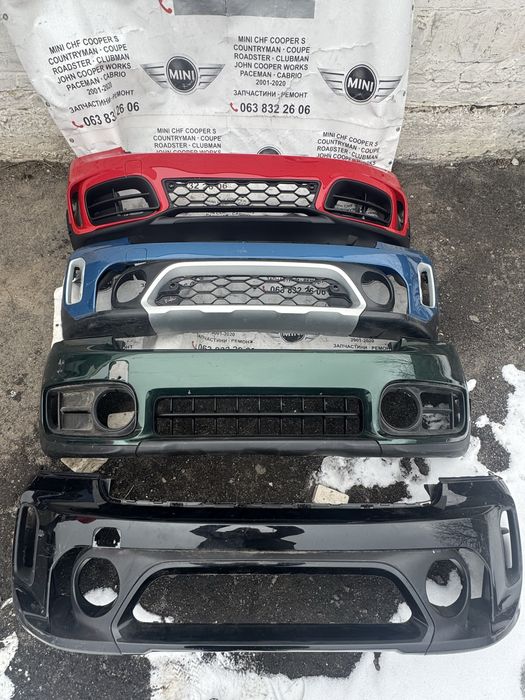 Бампер до міні купер Ф60. Бампер на mini cooper F60, F60 LCI.Наявність