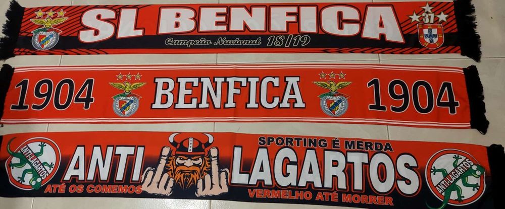 3 Cachecois do Benfica
