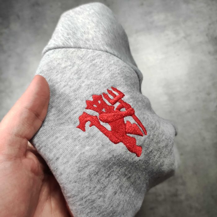 MĘSKA Bluza PIŁKA NOŻNA Adidas Manchester UTD United Red Devils Logo
