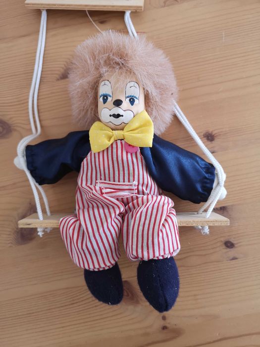 Palhaço decorativo para pendurar em baloiço